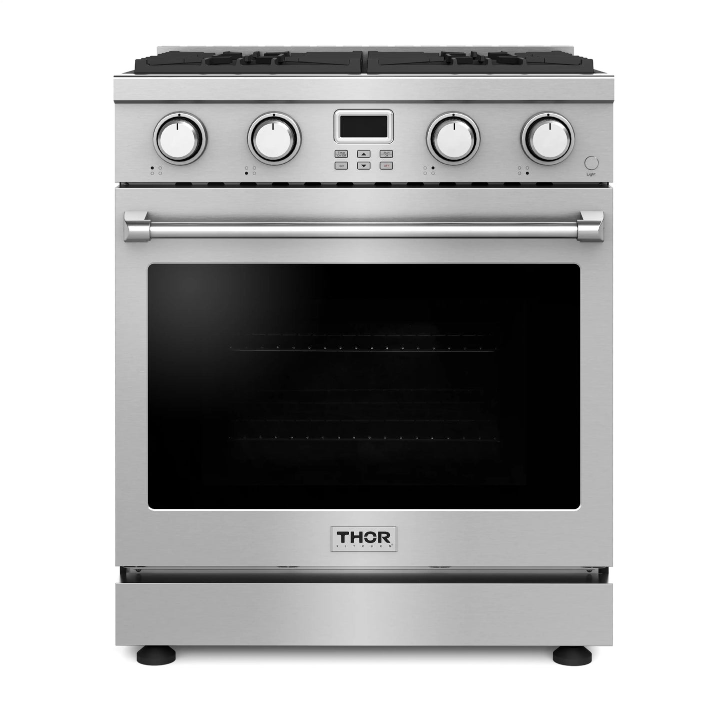 Thor Kitchen 30-Inch Propane Gas Range with 4.8 Cu. Ft. Convection Oven in Stainless Steel - ARG30LP
