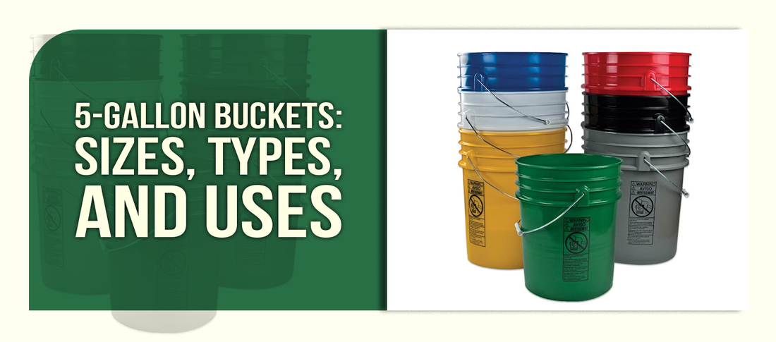 5-Gallon Bucket Dimensions: Standard Sizes, Types, and Applications