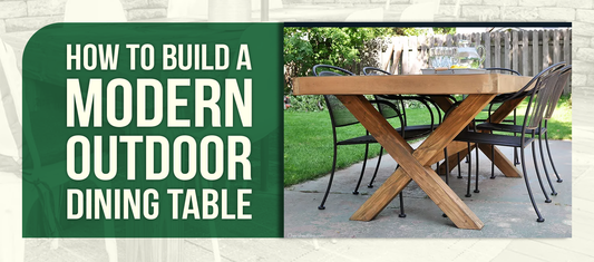 How to Build a Modern Outdoor Dining Table