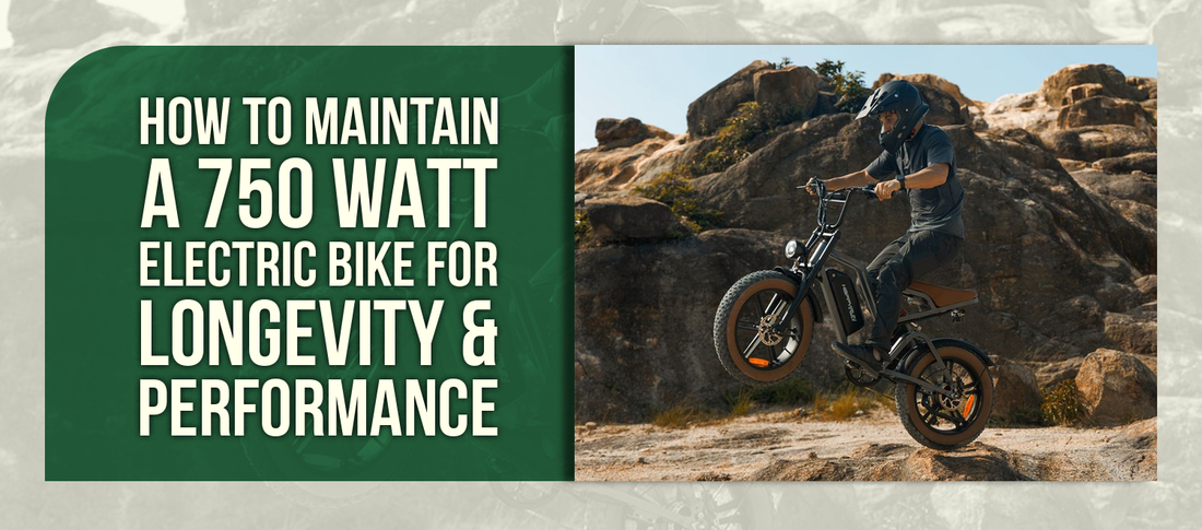How to Maintain a 750 Watt Electric Bike for Longevity & Performance