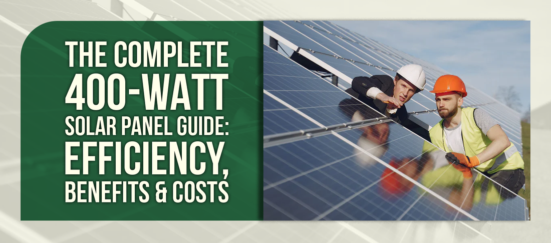 The Complete 400-Watt Solar Panel Guide: Efficiency, Benefits & Costs