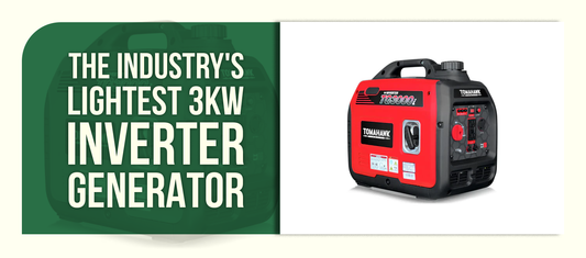 The Industry's Lightest 3kW Inverter Generator