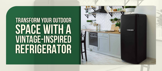 Transform Your Outdoor Space With a Vintage-Inspired Refrigerator