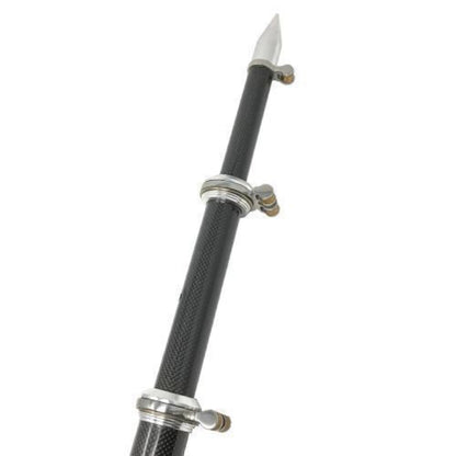 TACO Marine 20' Carbon Fiber Tele-Outrigger Poles Black w/Silver - OT-4200CF