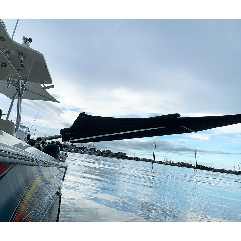 TACO Marine ShadeFin with Black Fabric, Bag & Fixed Mount Kit - T10-3000-4
