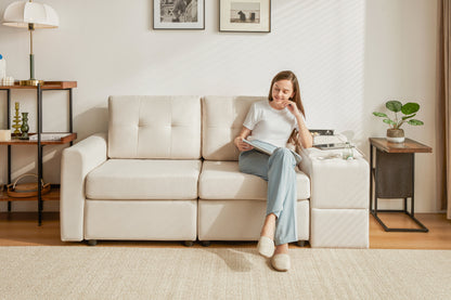 LINSY HOME RUBIK III 2 Seats with Console - US-LH-SPF-Sofa-S800-F-20101-0-00
