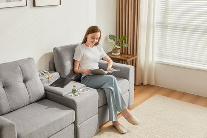 LINSY HOME RUBIK III 2 Seats with Console - US-LH-SPF-Sofa-S800-F-20101-0-00