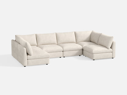 LINSY HOME RUBIK V 4 Seats with 2 Corners - S500-01X-6002-US-SPF-Sofa-0