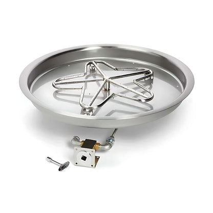 13″ Match Lit Fire Pit Kit - PENTA13MLFPK-FLEX-NG