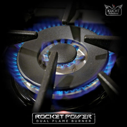 Kucht 48" Pro-Style Propane Gas Dual Fuel Range in White with Gold Accents, KDF482/LP-W-GOLD - KDF482/LP-W-GOLD