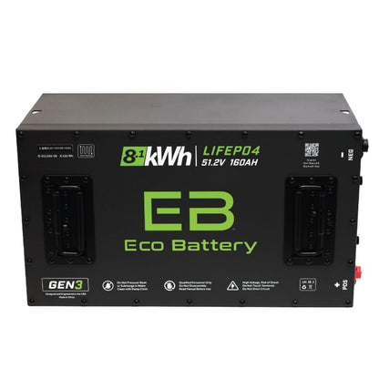 Eco Battery 51V 160AH LiFePO4 Battery / Heated - A-051160-06-H