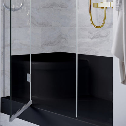 Swiss Madison Aquatique 60" x 32" Right Drain, Shower Base in Matte Black - SM-SB538MB