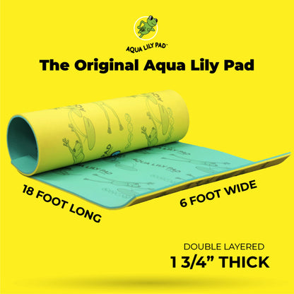 Summer Waves Aqua Lily Pad Water Mat Playground Floating Foam Pad Bundle w/ Nylon Storage Bag - 230903