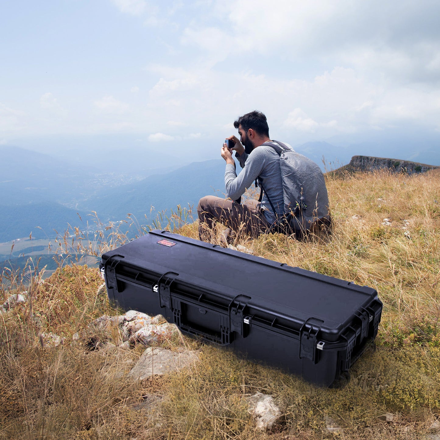 SKB Cases 43.5 Inch Waterproof Case with Think Tank Designed Dividers, Black - 271502