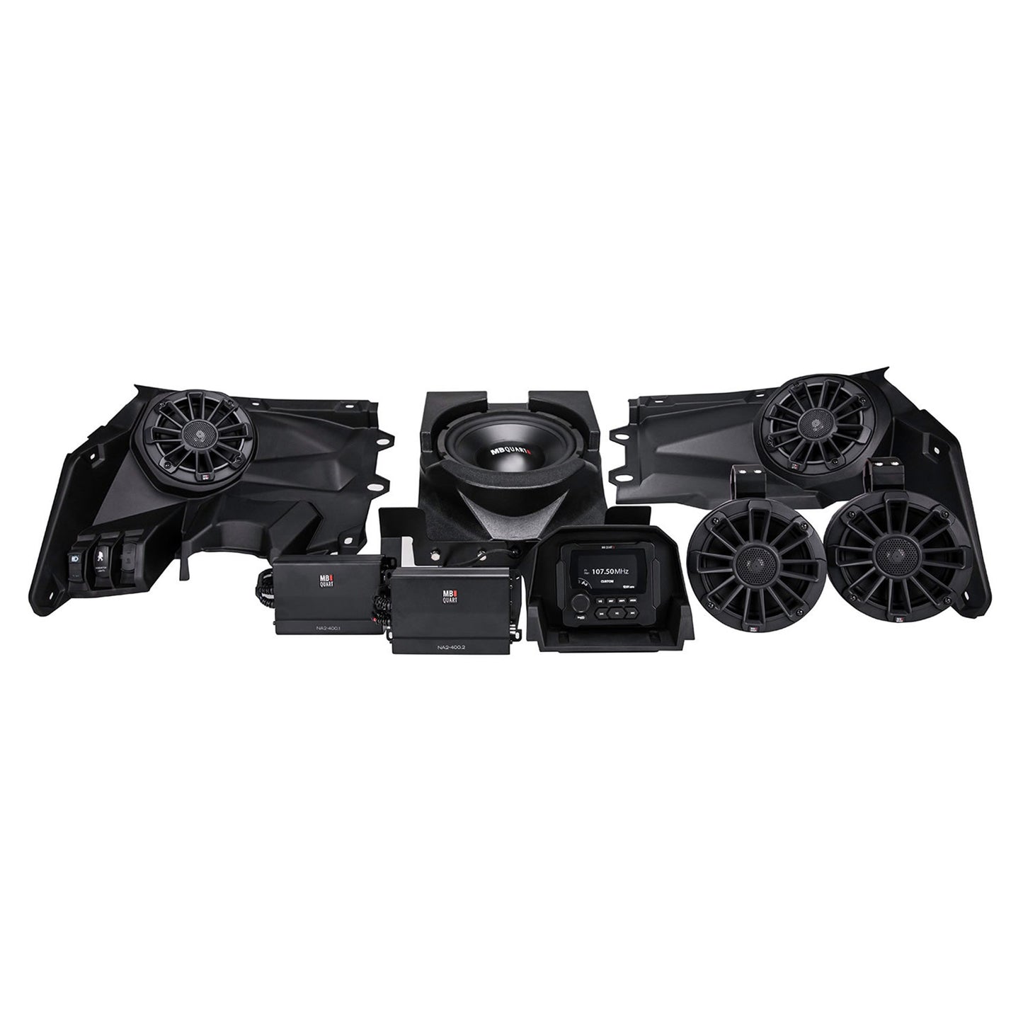 MB Quart 800 Watt STAGE 5 Can Am Maverick X3 (17-25) Tuned Complete Sound System - 292258