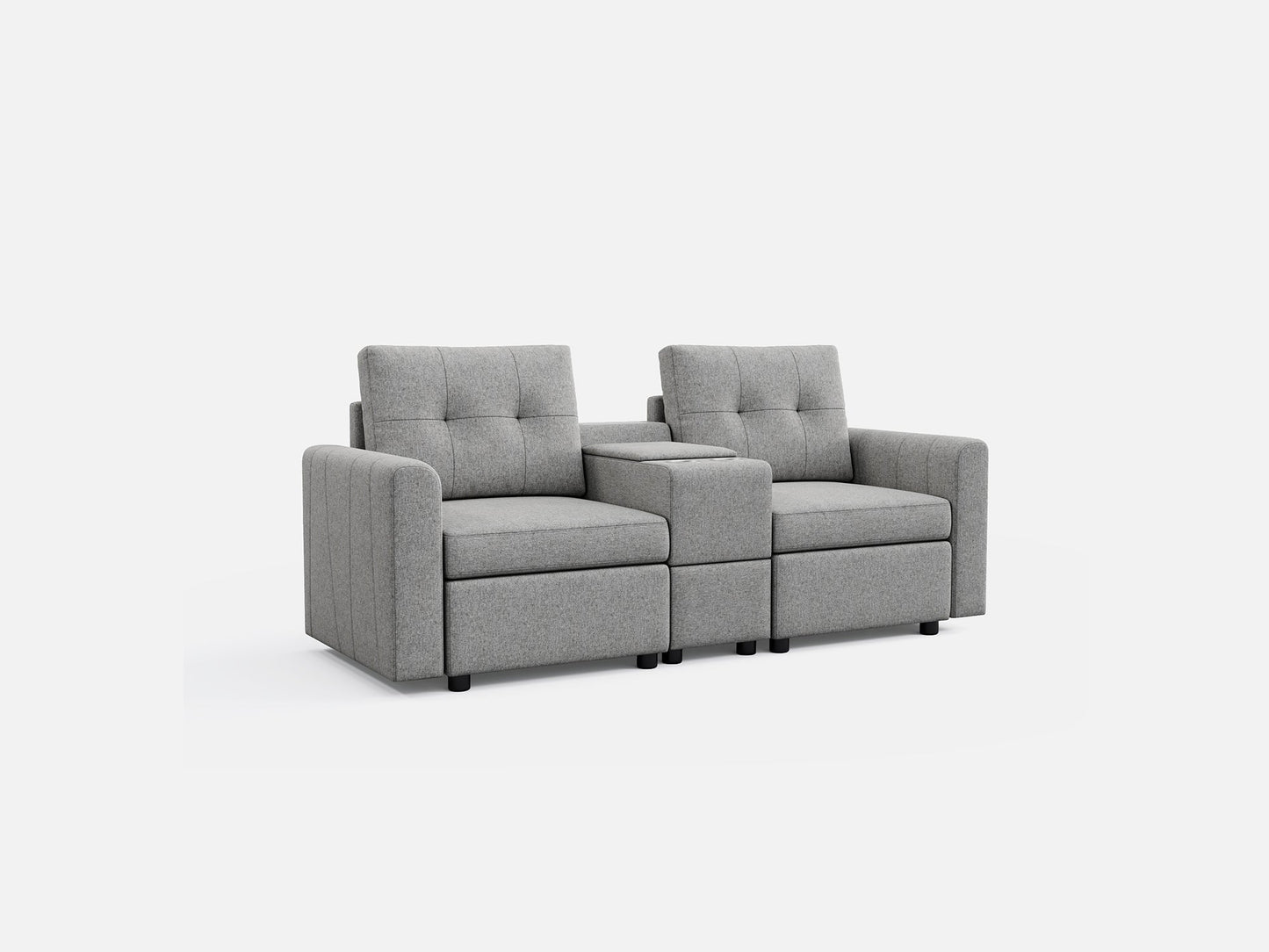 LINSY HOME RUBIK III 2 Seats with Console - US-LH-SPF-Sofa-S800-F-20101-0-00