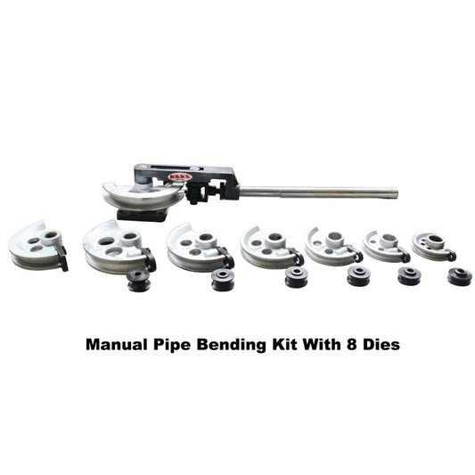 KAKA Industrial MY-22 Compact Bender Kit, Manual Pipe Bending Kit With 8 Dies - 173215