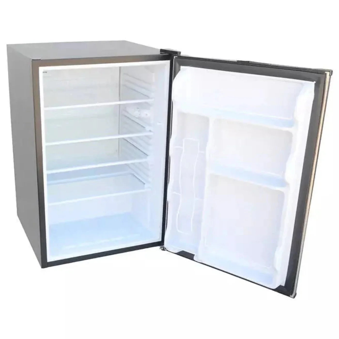 Kokomo Built-In Outdoor Kitchen Refrigerator with Temp Control Soda Rack and Lights - KO-FRIDGE