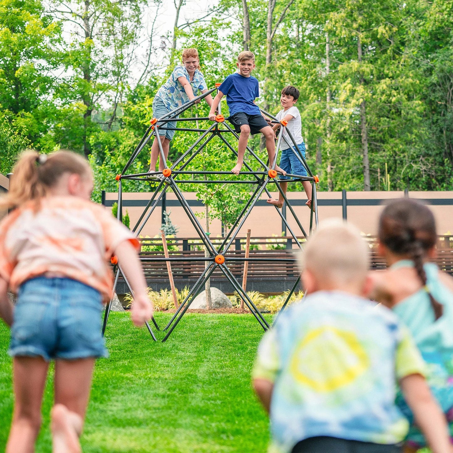 gobaplay SummitPro Climbing Dome – 7.5ft Heavy Duty Kids Climber with Hand Grips - 326416