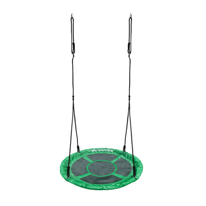 gobaplay Single Swing Set Playground Equipment with 39” Round Platform Saucer - 327672