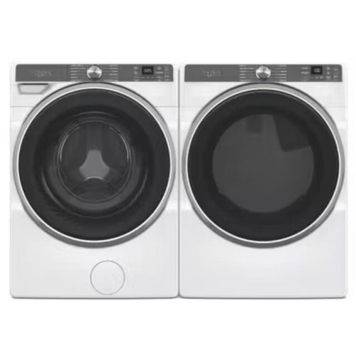 Whirlpool 5.0 cu ft Smart Front Load Washer & Whirlpool 27 Inch Smart Gas Dryer - WFW6720RW