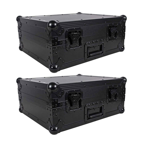 Odyssey FZ1200BL Technics 1200 Style Turntable Cases for Numark/Stanton Mixers - 37699
