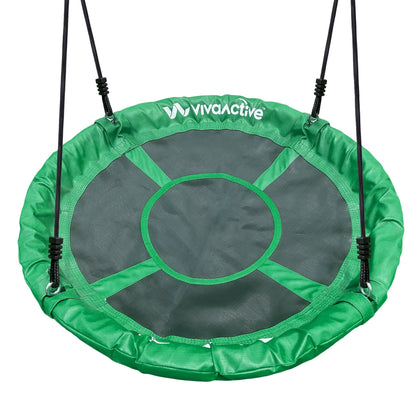 gobaplay Discovery Kids Swing Set, Outdoor Frame, Tent Saucer, Swings, & Trapeze - 399865