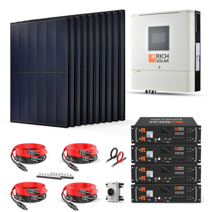 Rich Solar 4000W 48VDC-240VAC Solar Kit - RS-CBK4000240