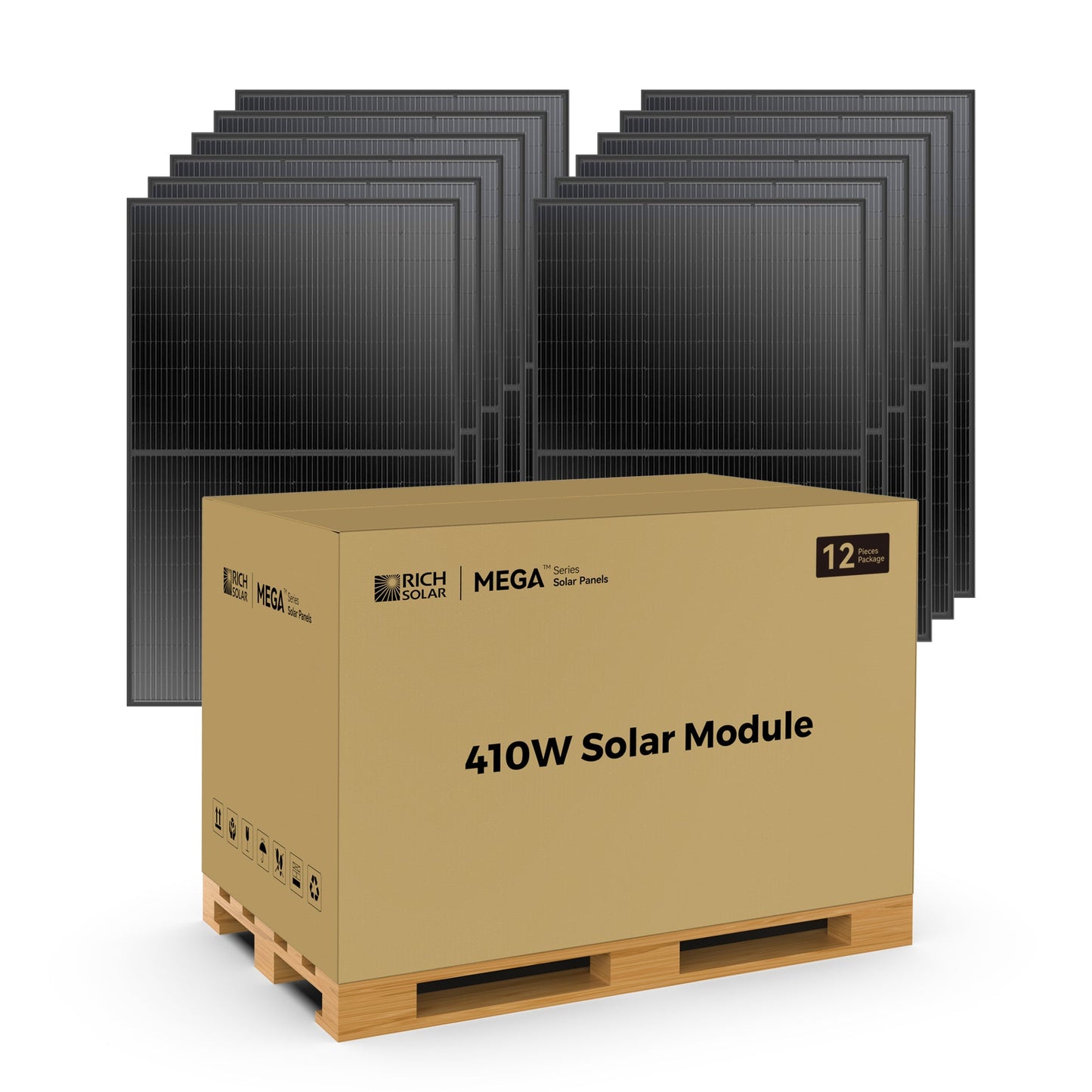 Rich Solar 410 | 410 Watt Solar Panel | Premium Grid-tie or Off-grid Solar Panel for Residential, Commercial, Agriculture  - RS-M410-8