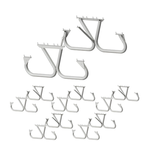 Pilot Rock 6 Pack 6'/8' Outdoor Steel Non Tip Picnic Table Leg Kits (Frame Only) - 415922
