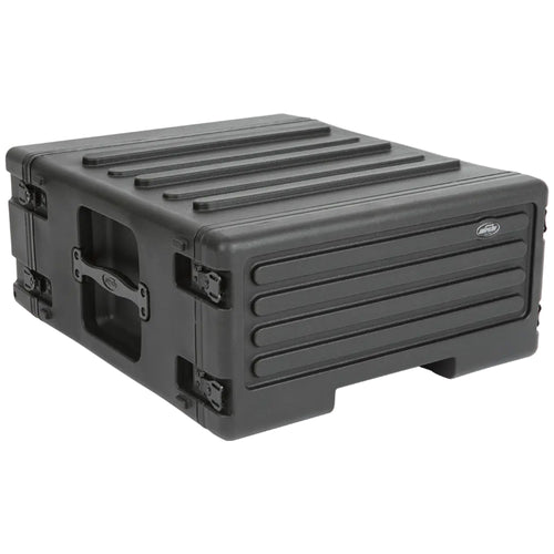 SKB 4U rSeries Rolling Rack with Integrated Back Wheels and 1-Touch Pull Handle - 420633