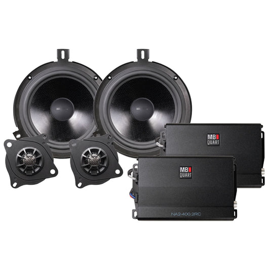 MB Quart STAGE 2 Jeep Wrangler JK 07-18 Car Audio 2-Speaker System Kit, 800W - 422640