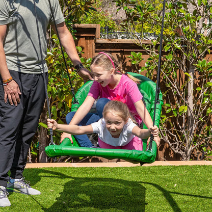 gobaplay Single Swing Playground Set with 6' Frame Extension and Boat Swing - 431536