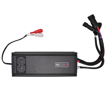 MB Quart Discus 2 Channel Marine Amplifier with Top Mounted Controls, 500 Watts - 431770