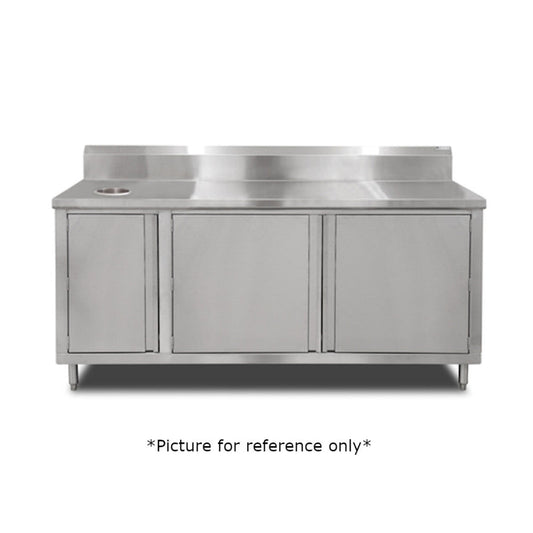 John Boos 4BU4R5-3672-L Work Table with Cabinet Base - JB4BU4R53672L