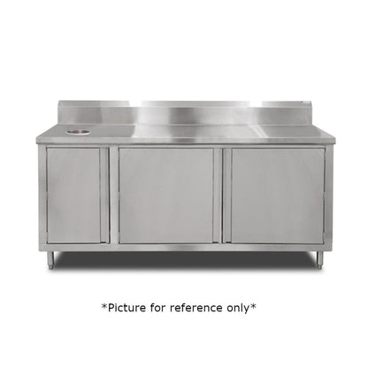 John Boos 4BU4R5-3672-R Work Table with Cabinet Base - JB4BU4R53672R