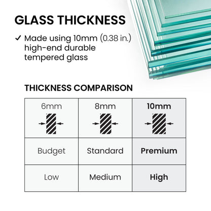 Swiss Madison Porte 34 x 58 Framed Fixed 3/8 in. (10mm) Clear Tempered Glass Tub Door with Black Matte Frame - SM-TD9001MB