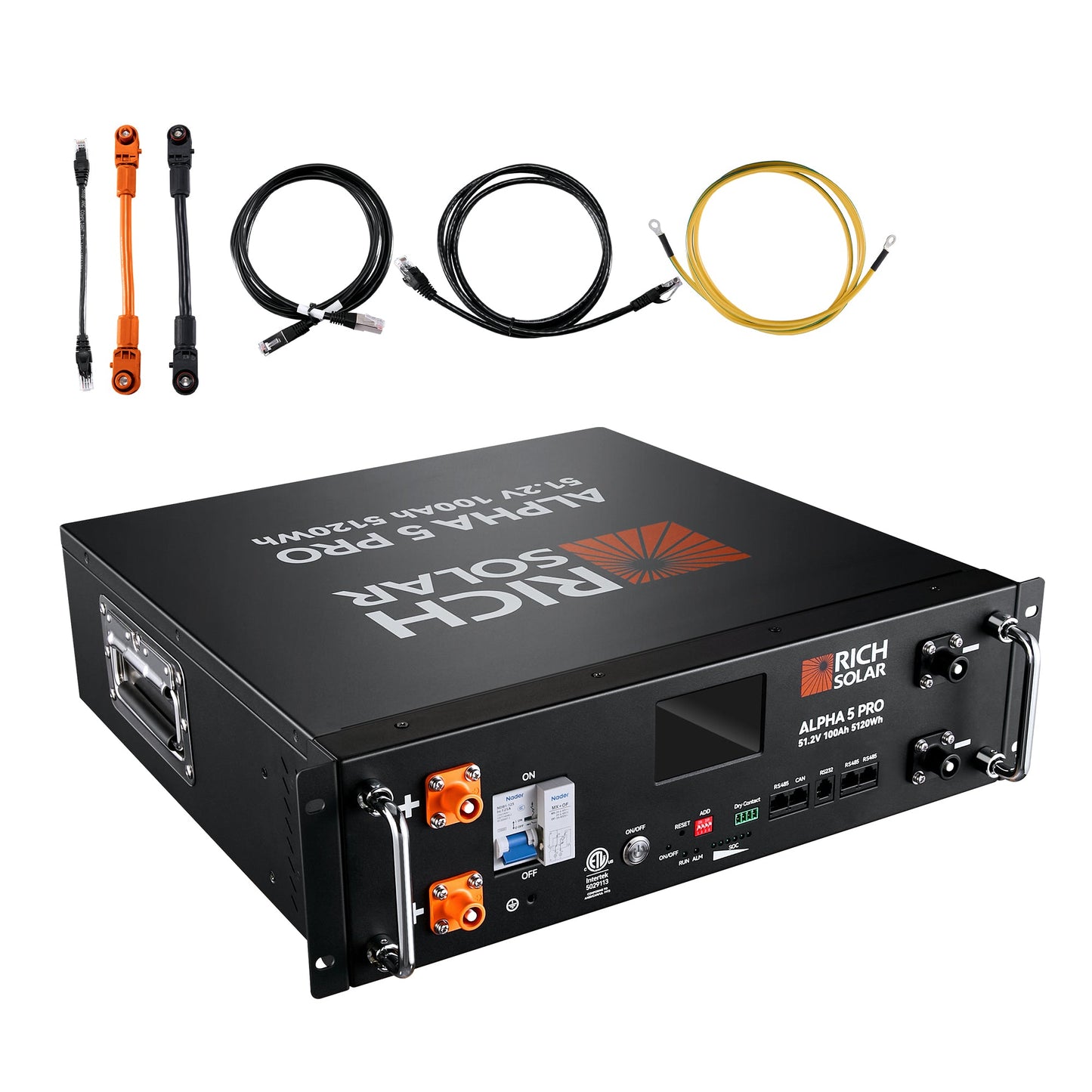Rich Solar Complete Off-Grid Solar Kit RS-H6548 | 8000W PV Input 48V 120VAC Output + 6560(16x410) Watt Solar PV [KIT-SR0001] - SRx3-H6548x1-M410x16