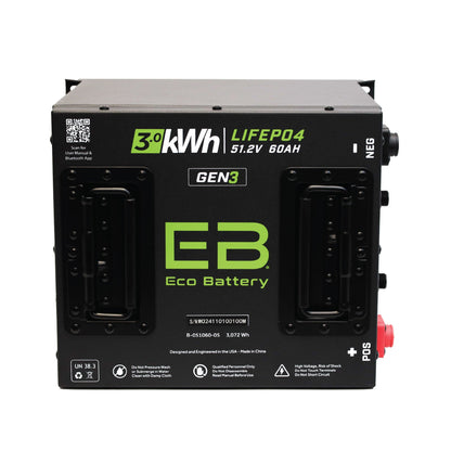Eco Battery 51V 60AH Battery Bundle / Yamaha Drive / G29 / 2007-10 - B-3506