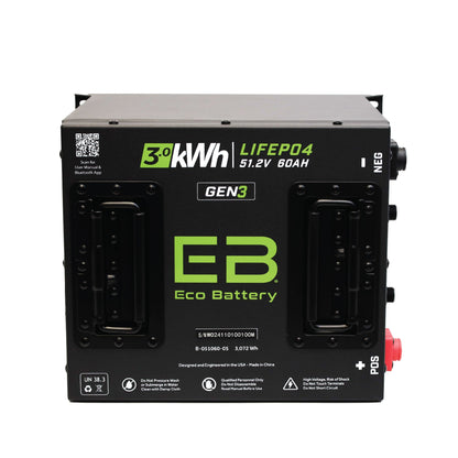 Eco Battery 51V 60AH Battery Bundle / EZGO TXT - B-3286