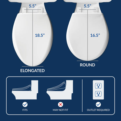 Bio Bidet BB-2000 Bidet Toilet Seat Bundle - 7ZBB2000E DRY