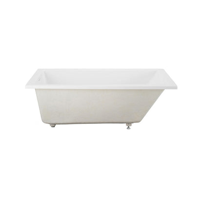 Swiss Madison Voltaire 60 x 36 Reversible Drain Soaking Drop-in Bathtub in Glossy White with Integrated Overflow, Drain Included - SM-DB0516GW