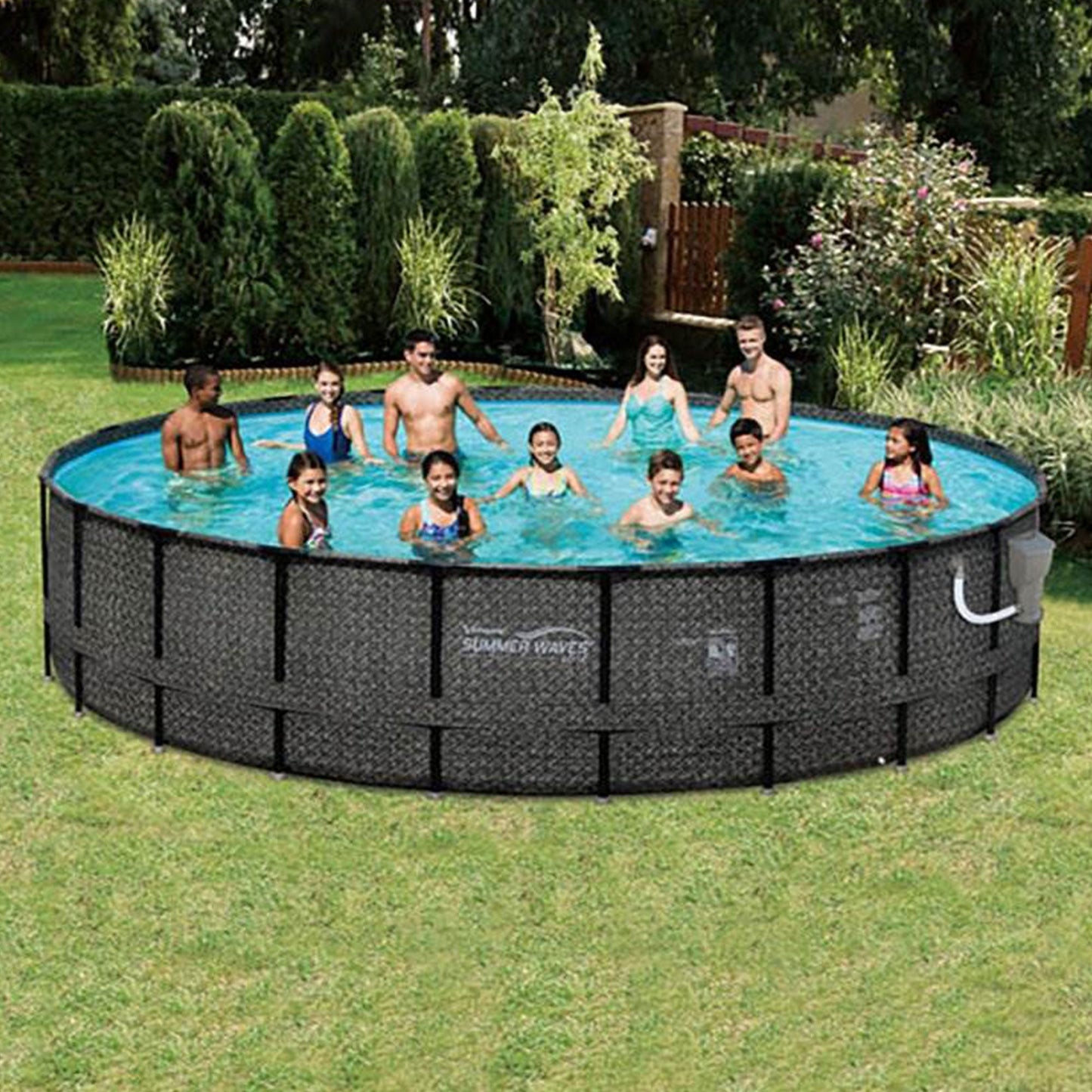 Summer Waves Elite 20ftx48in Above Ground Frame Swimming Pool Set w/ Pump  - 242947