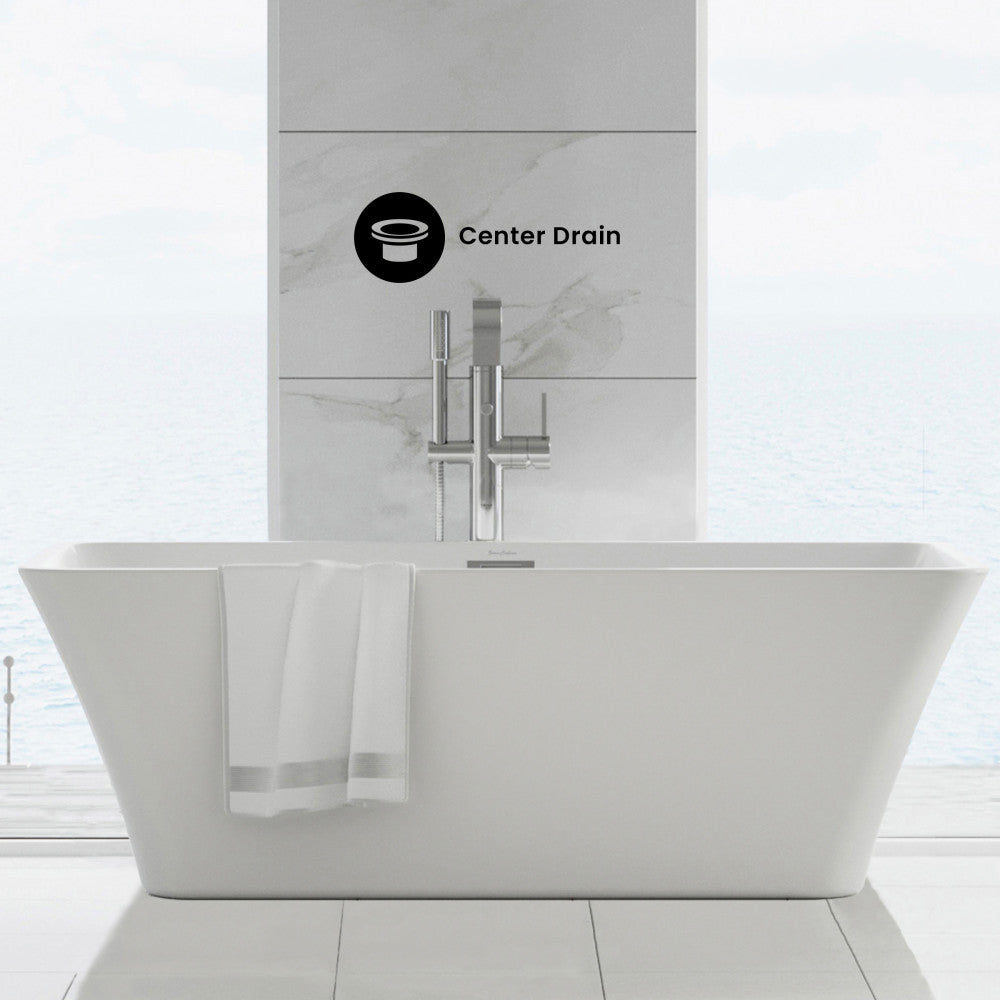 Swiss Madison St. Tropez 60" Freestanding Bathtub - SM-FB569