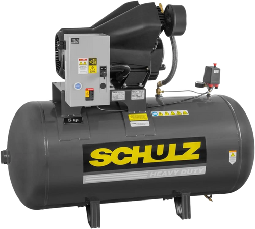 Schulz Audaz MCSV Air Compressor 5 HP 80 gal. 2-Stage 230V 1-Phase Horizontal - 932.9372-0