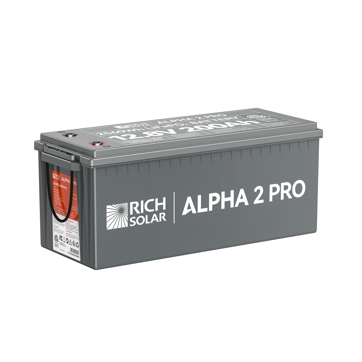 Rich Solar 2 PRO | 12V 200Ah LiFePO4 Battery | Premium 12V Lithium Battery for RVs, Cabins, Tiny Homes | 7,000 Lifetime Cycles  - RS-B122SP