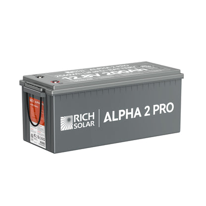 Rich Solar 2 PRO | 12V 200Ah LiFePO4 Battery | Premium 12V Lithium Battery for RVs, Cabins, Tiny Homes | 7,000 Lifetime Cycles  - RS-B122SP