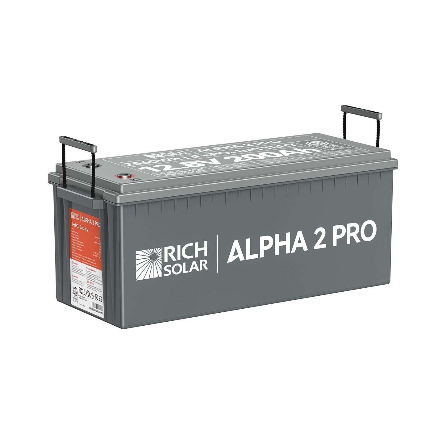 Rich Solar 2 PRO | 12V 200Ah LiFePO4 Battery | Premium 12V Lithium Battery for RVs, Cabins, Tiny Homes | 7,000 Lifetime Cycles  - RS-B122SP