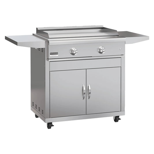 Broilmaster B-Series 32-Inch 2-Burner Premium Propane Gas Griddle and Grill Cart in Stainless Steel - AP2-BSB322GP