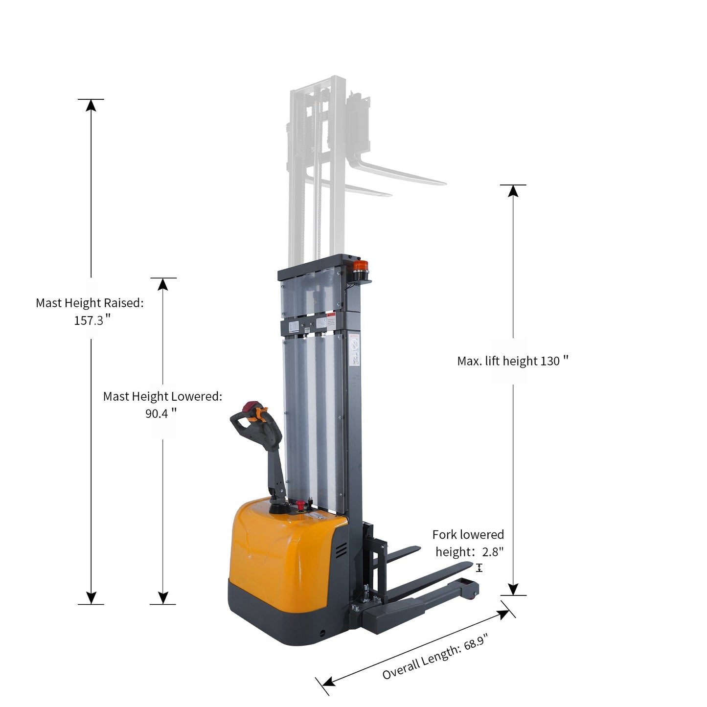 Full Electric Straddle Stacker